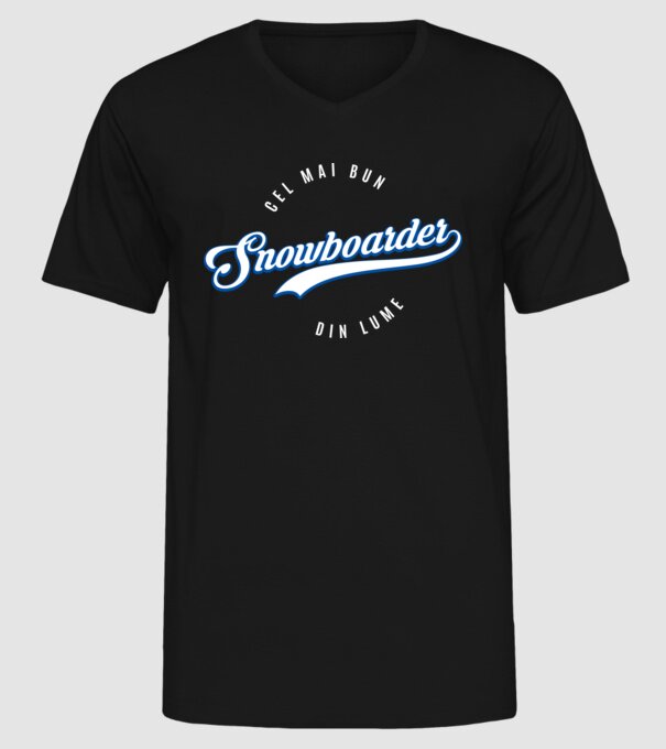 cel mai bun snowboarder din lume model negru pe tricou