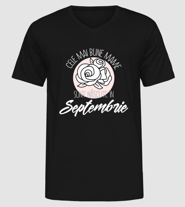 Cele mai bune mame sunt născute Septembrie model negru pe tricou