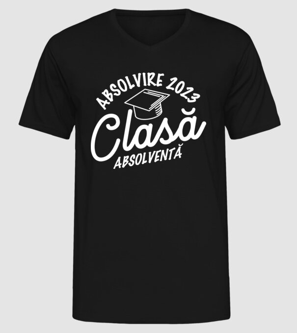 Clasă absolventă model negru pe tricou