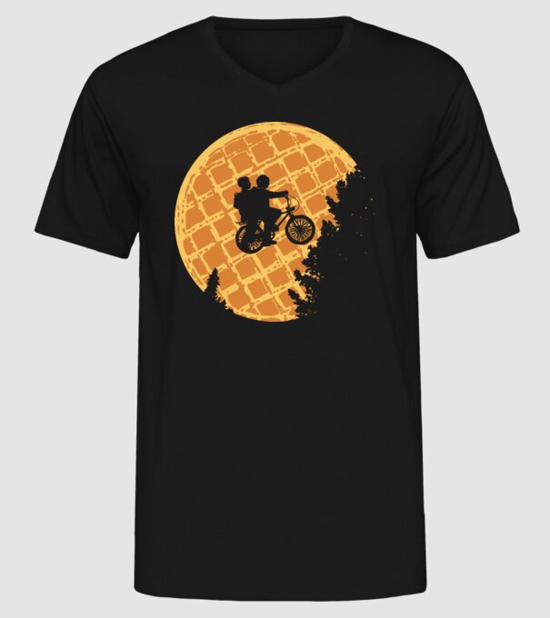 cookie moon stranger things model negru pe tricou