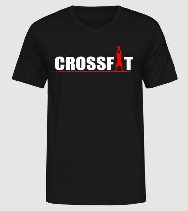Crossfit model negru pe tricou