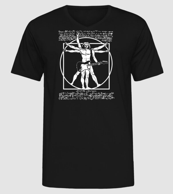 Da Vinci model negru pe tricou