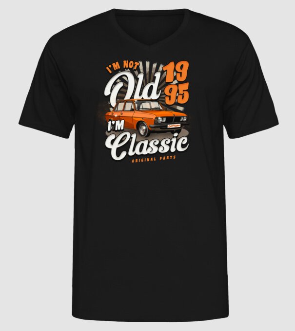 DACIA 1995 model negru pe tricou