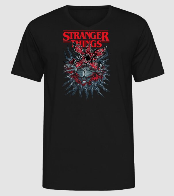 DEMOGORGON model negru pe tricou