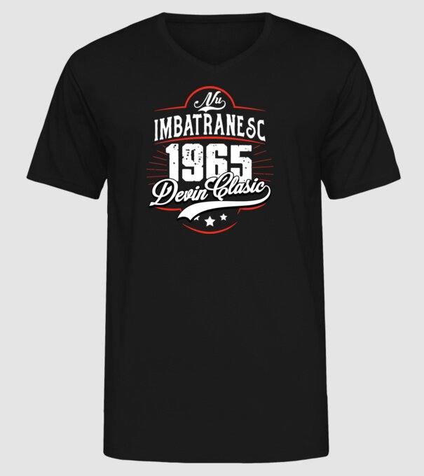 Devin Clasic - 1965 model negru pe tricou