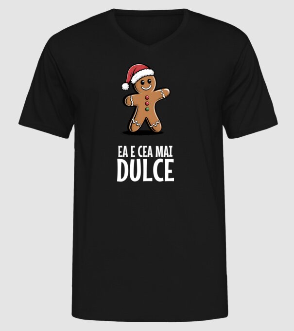 Ea e cea mai dulce Negru model negru pe tricou