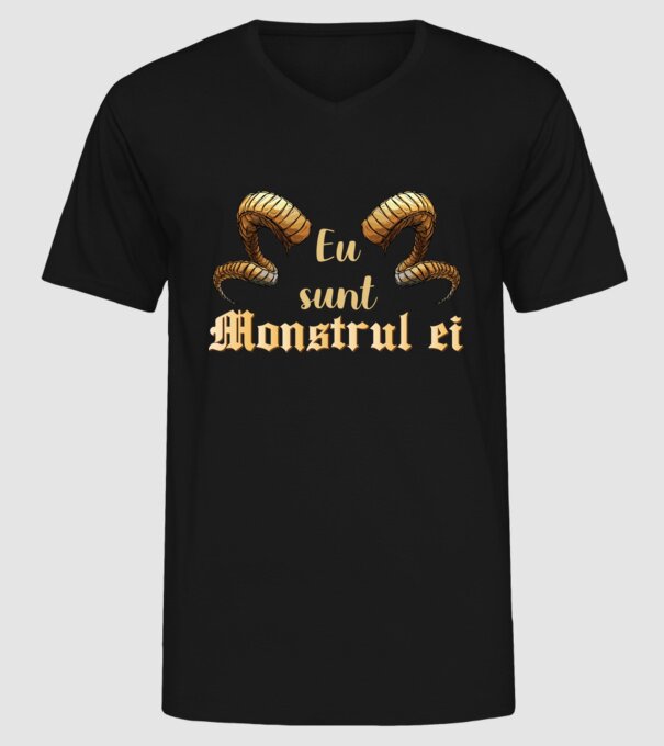 eu sunt monstrul ei model negru pe tricou