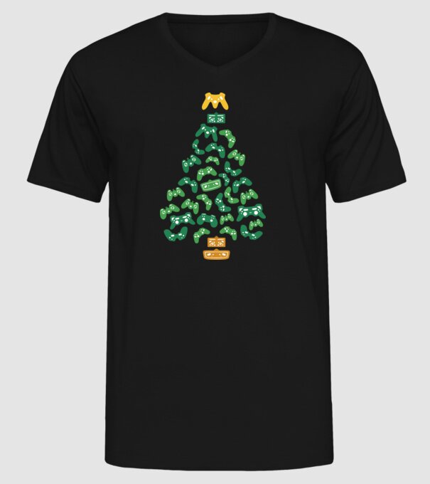 Gamer tree model negru pe tricou