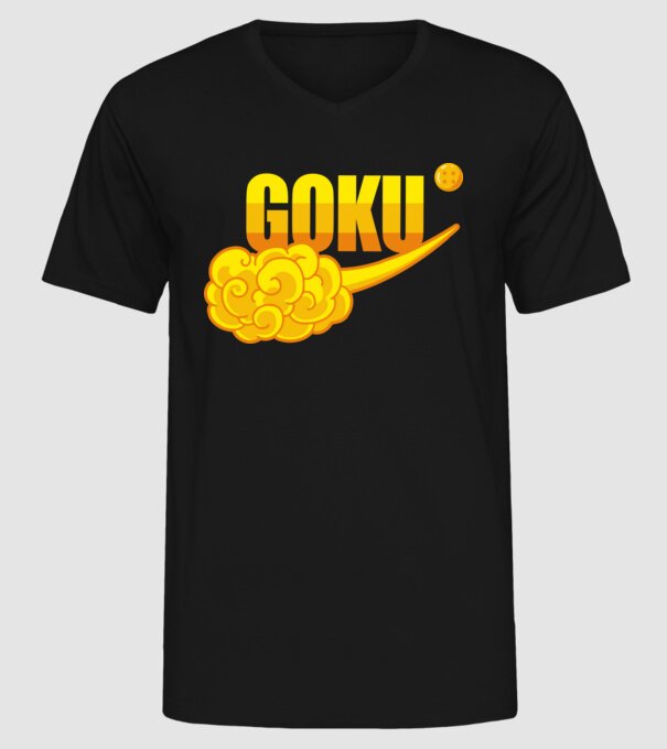 goku cloud model negru pe tricou