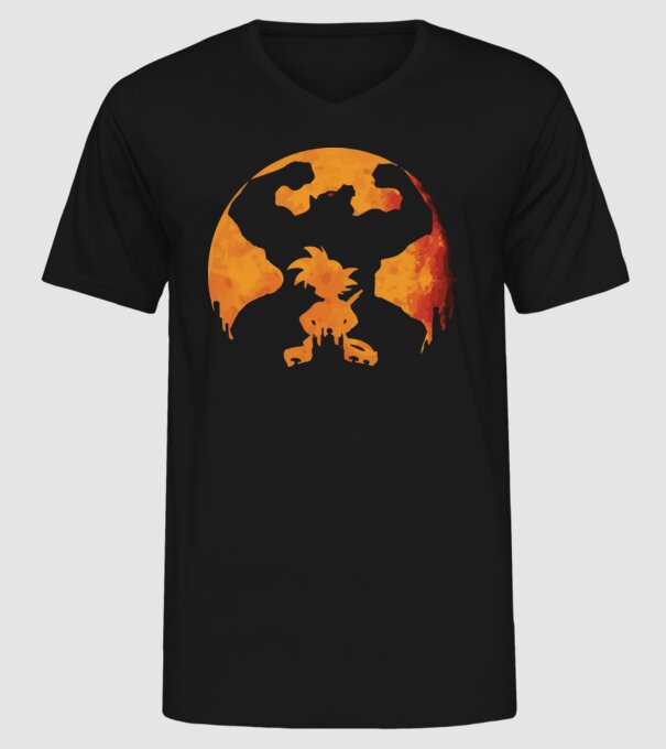 goku sunset model negru pe tricou