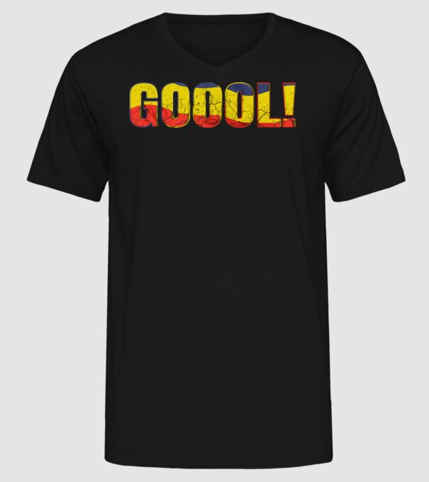 GOOOL model negru pe tricou