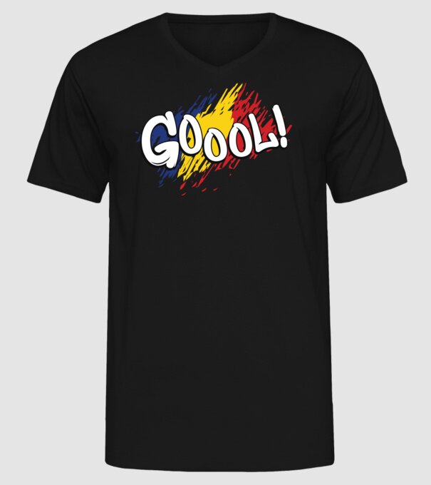 GOOOL model negru pe tricou