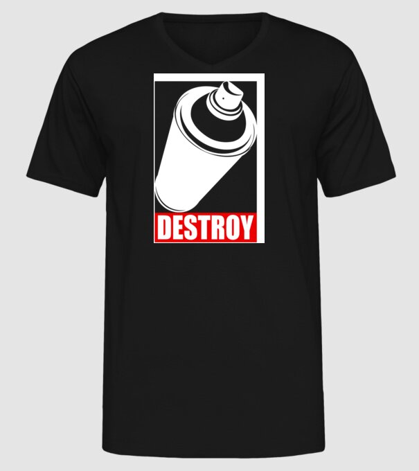 Graffiti model negru pe tricou