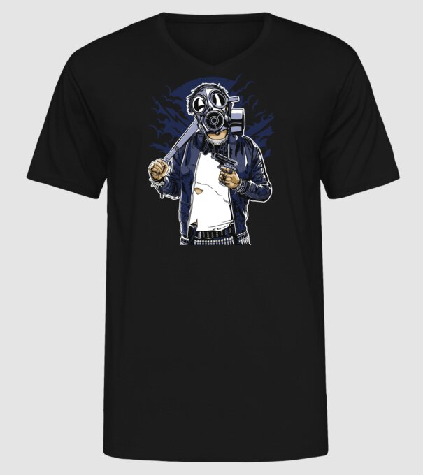 Graffiti model negru pe tricou