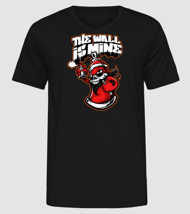 Graffiti model negru pe tricou