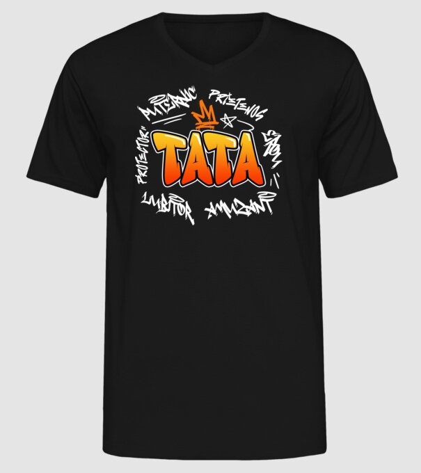 Graffiti apa fehér RO model negru pe tricou
