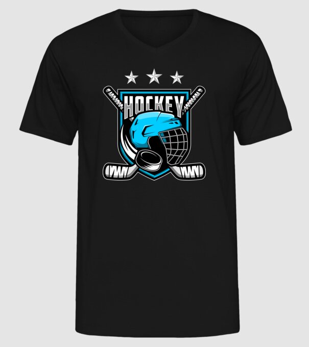 Hockey model negru pe tricou