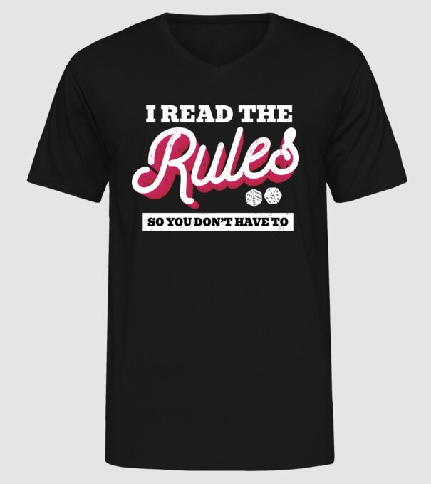 I read the rules s you don't have to simple model negru pe tricou
