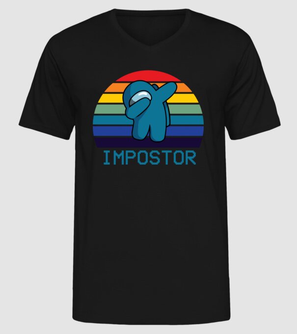 Impostor model negru pe tricou