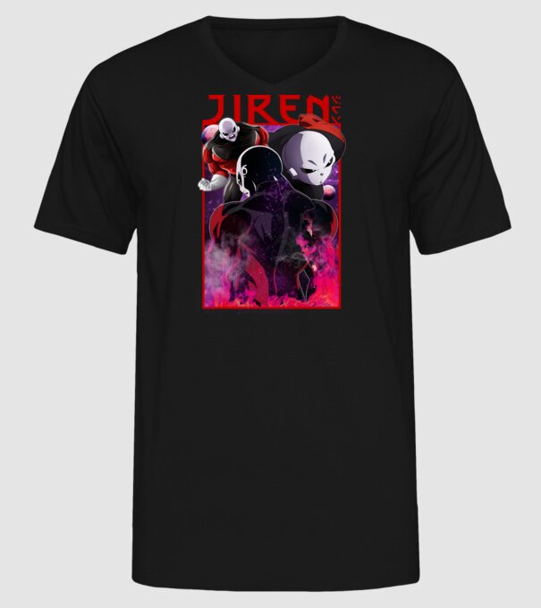 jiren dragonball model negru pe tricou