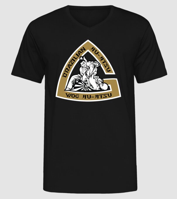 Jiu Jitsu model negru pe tricou