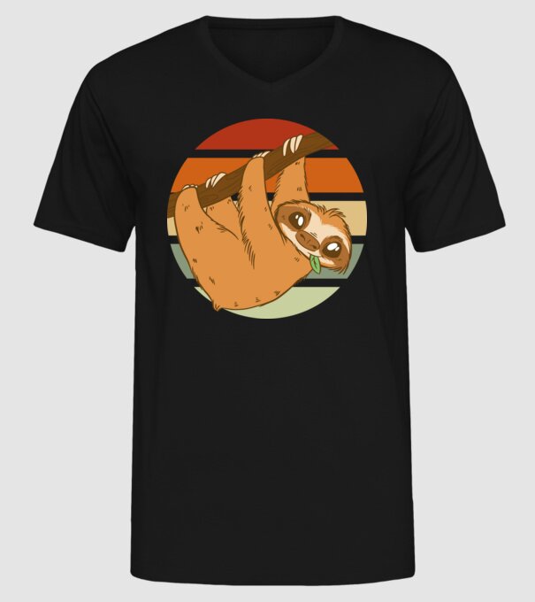 Leneș model negru pe tricou