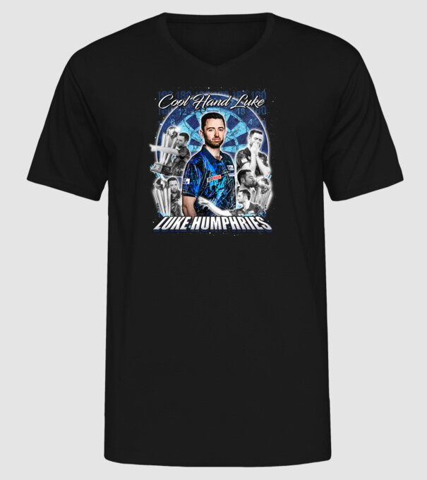 Luke Humphries Cool hand Luke model negru pe tricou
