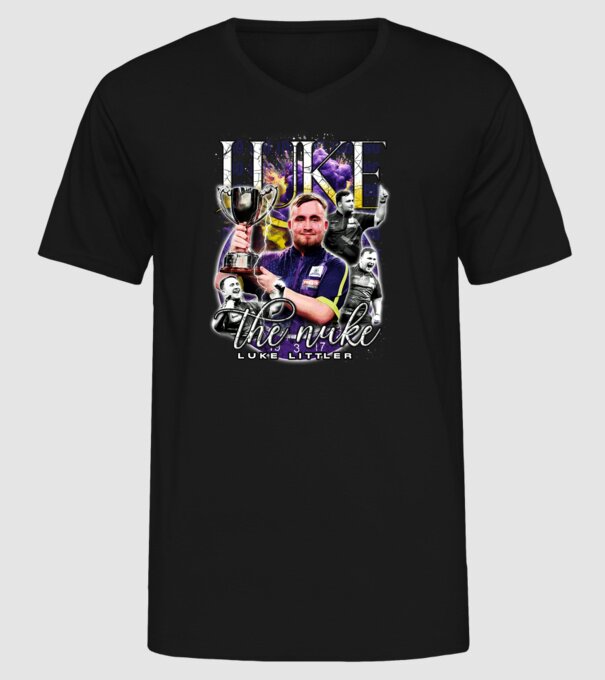 Luke the nuke model negru pe tricou