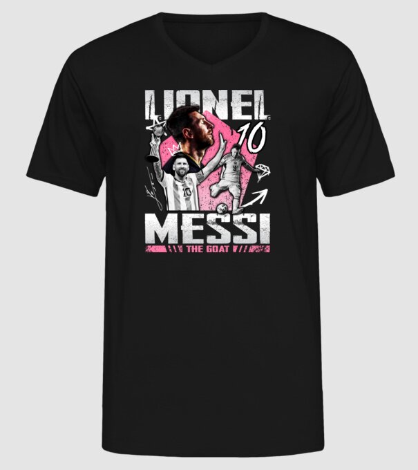 Messi tribute model negru pe tricou