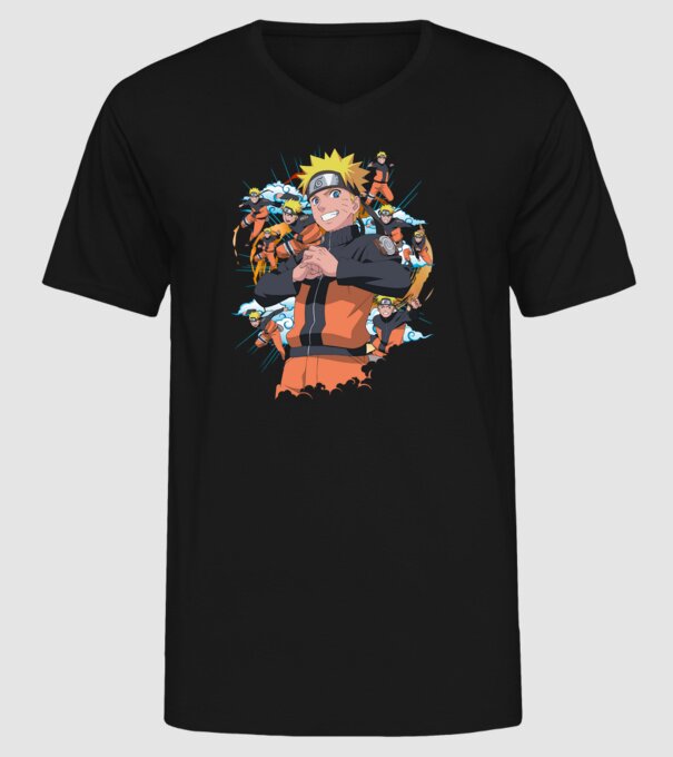 NARUTO model negru pe tricou