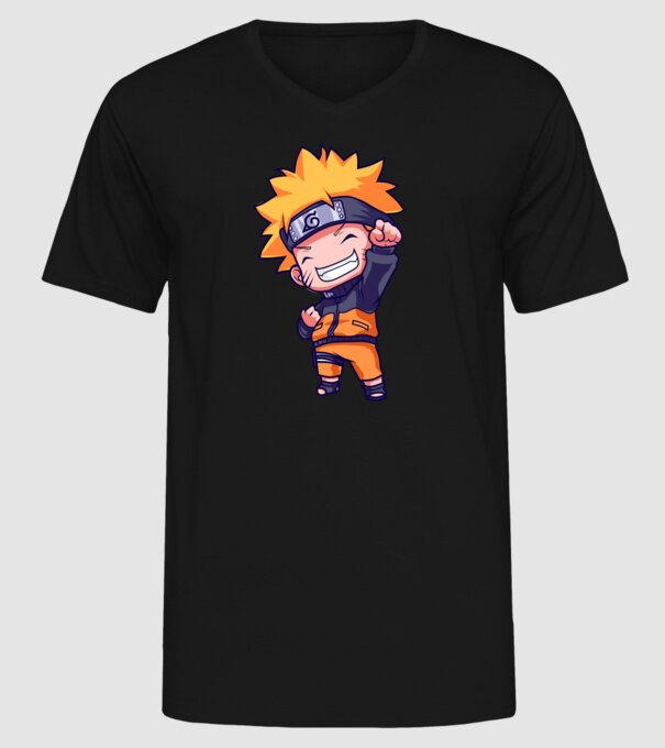 NARUTO model negru pe tricou
