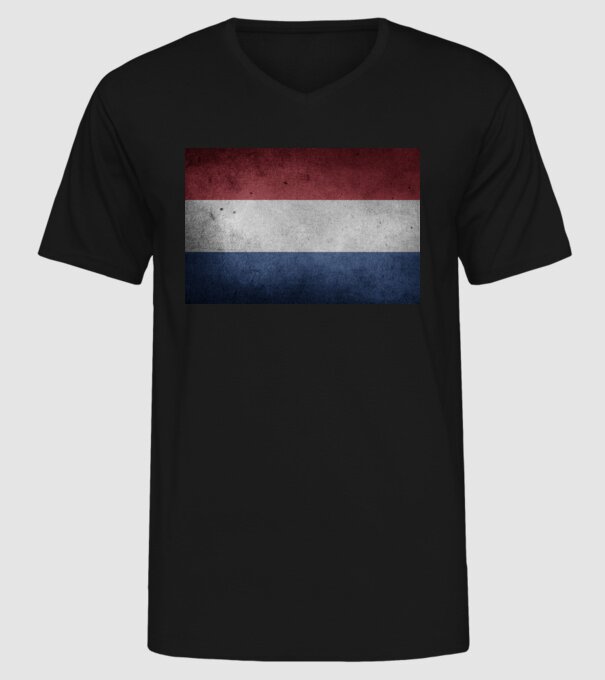 NETHERLANDS model negru pe tricou