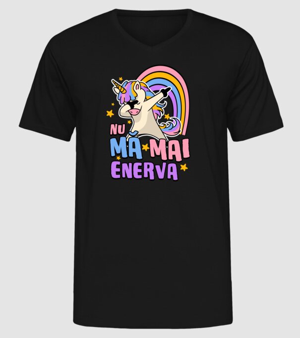 Nu mă mai enerva model negru pe tricou