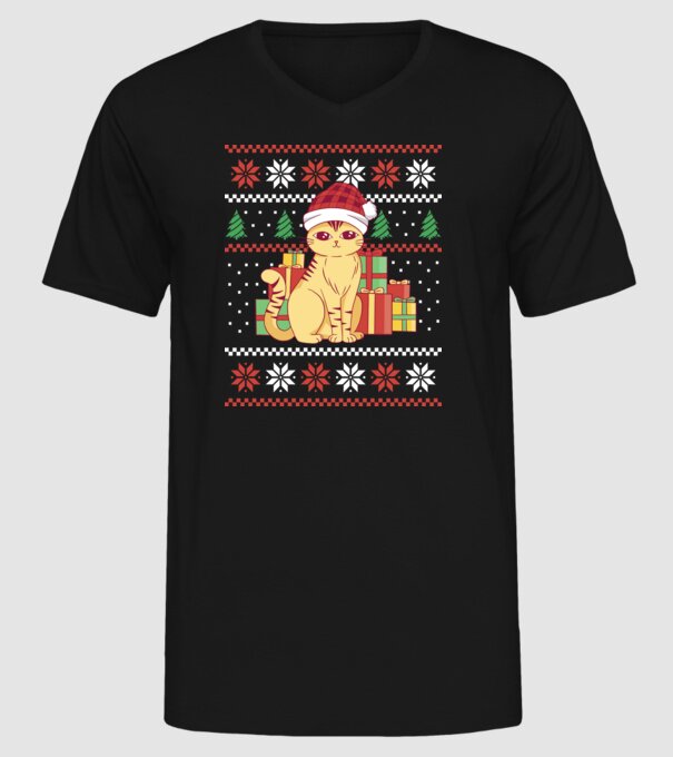 Pisici model negru pe tricou