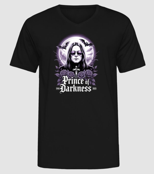 Prince of Darkness model negru pe tricou