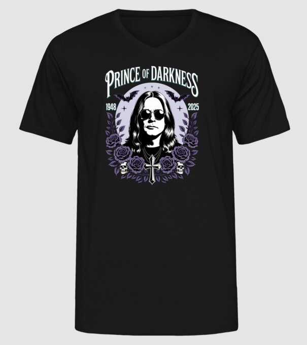 Prince of Darkness model negru pe tricou