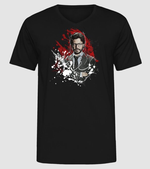 professor poster model negru pe tricou