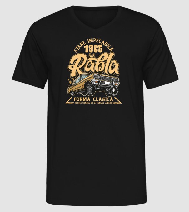 Rablă 1965 model negru pe tricou