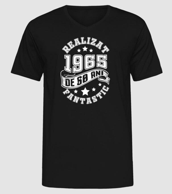 Realizat de fantastic - 1965 model negru pe tricou