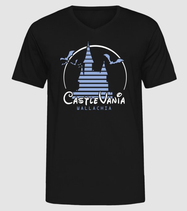 România CastleVania model negru pe tricou