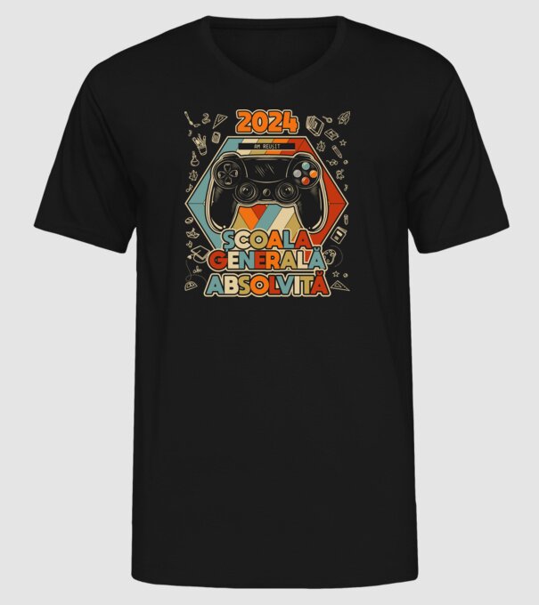 școala generală școala generală model negru pe tricou