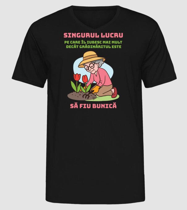 Singurul lucru model negru pe tricou