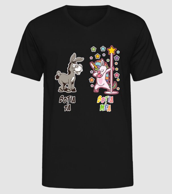 soția ta - soția mea model negru pe tricou