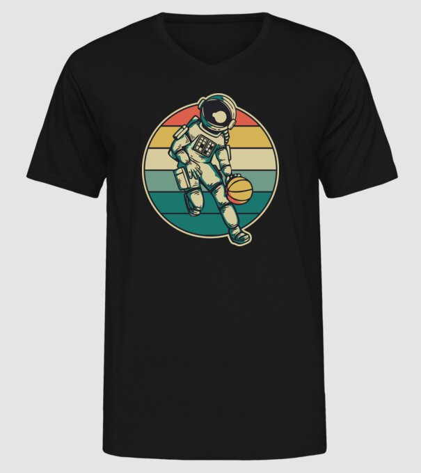 SpaceBall model negru pe tricou