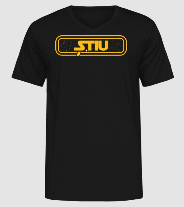 Starwars couple shirt model negru pe tricou