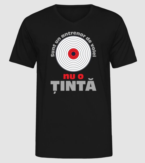 Sunt un antrenor de volei, nu o țintă model negru pe tricou