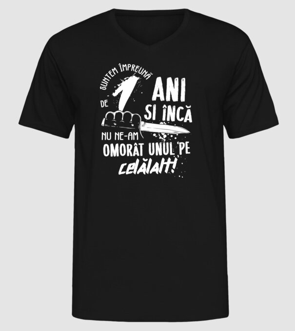 Suntem împreună de 1 ani model negru pe tricou