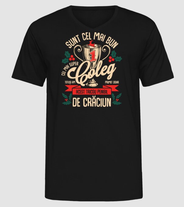 super coleg D1443687 model negru pe tricou