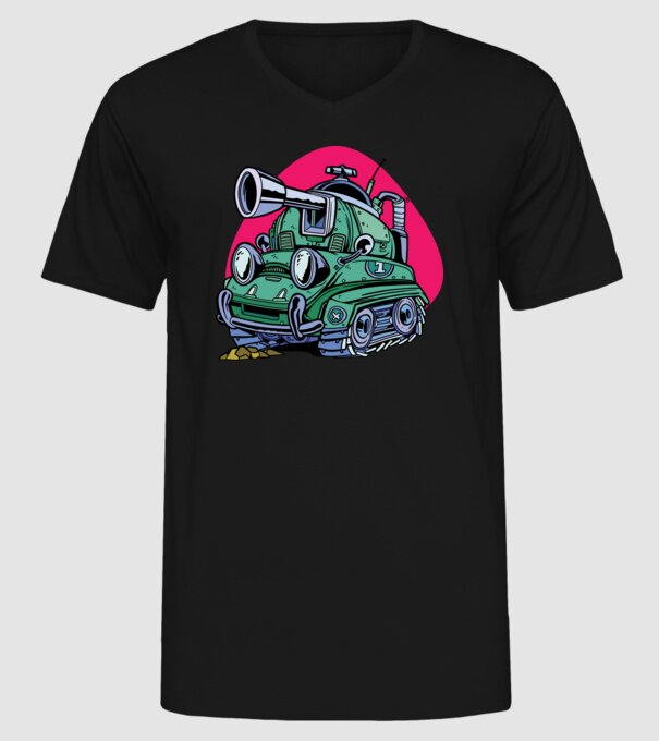 Tancuri model negru pe tricou