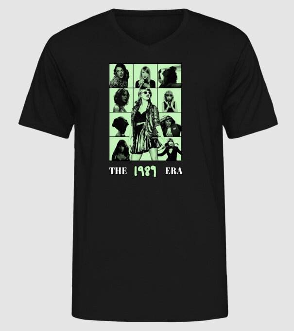 Taylor Swift ERAS green model negru pe tricou